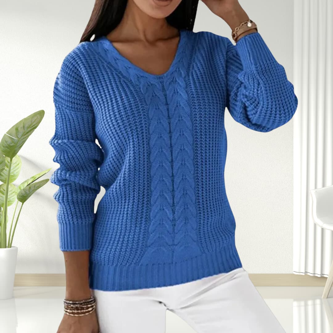 Trendiger Strickpullover für Frauen