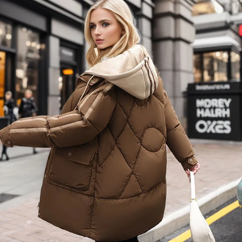 Warme Pufferjacke für Damen