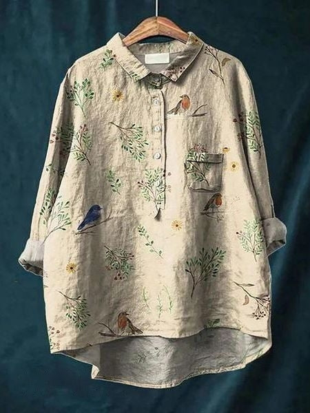 Bluse mit Blumenmuster für Frauen