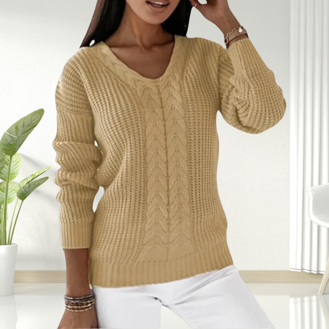 Trendiger Strickpullover für Frauen