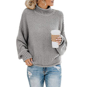 Stylischer Pullover mit hohem Kragen für Damen