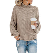 Stylischer Pullover mit hohem Kragen für Damen