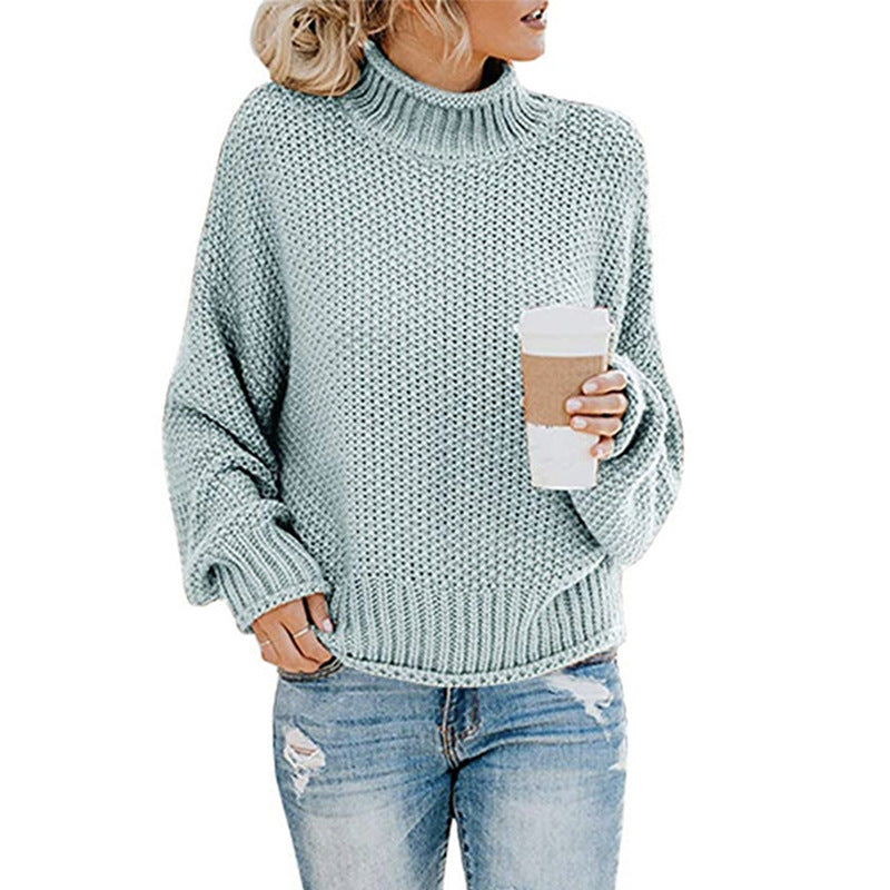 Stylischer Pullover mit hohem Kragen für Damen