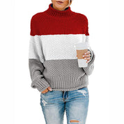 Stylischer Pullover mit hohem Kragen für Damen