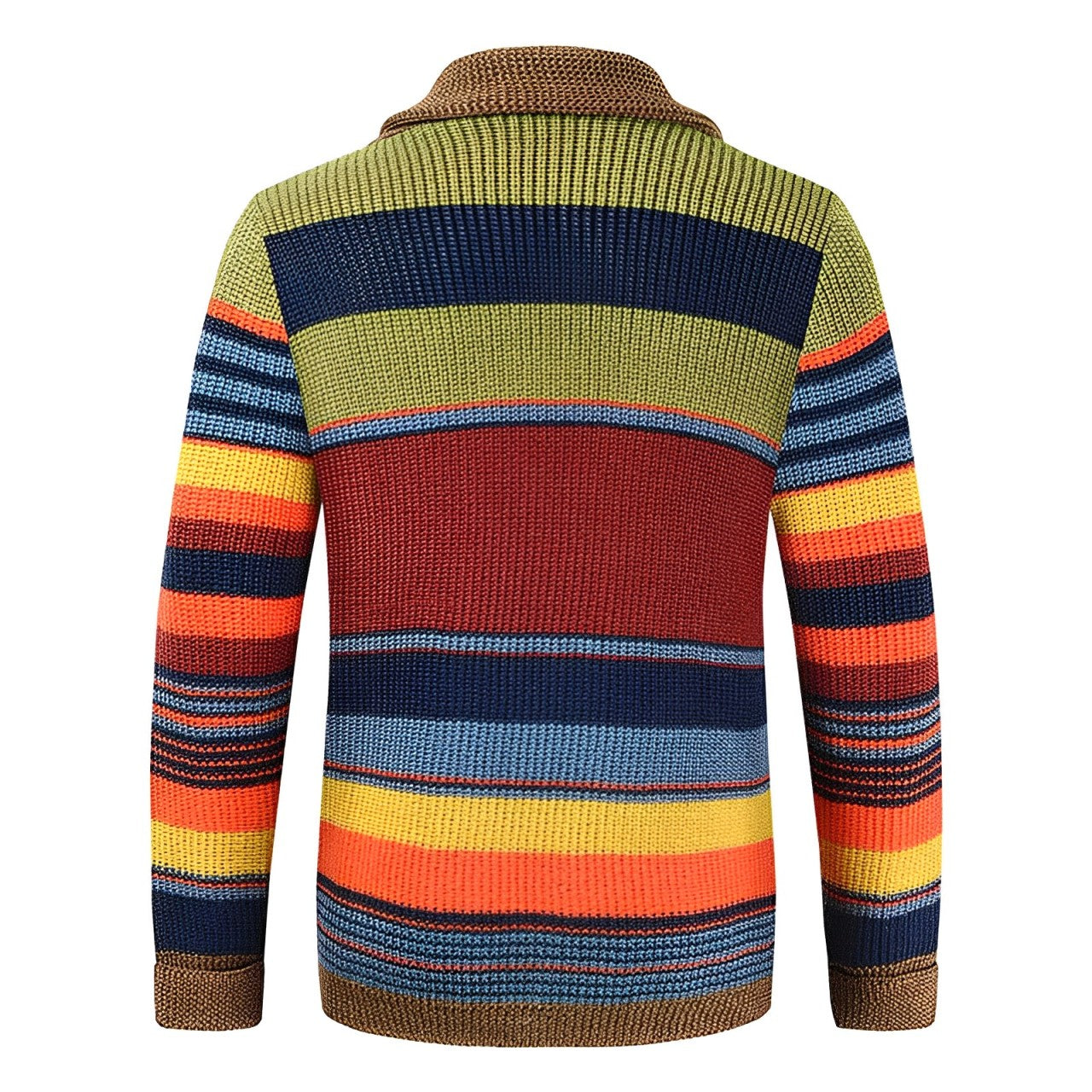 Trendy Color Block Cardigan für Männer