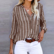 Elegant gestreifte Bluse für Damen