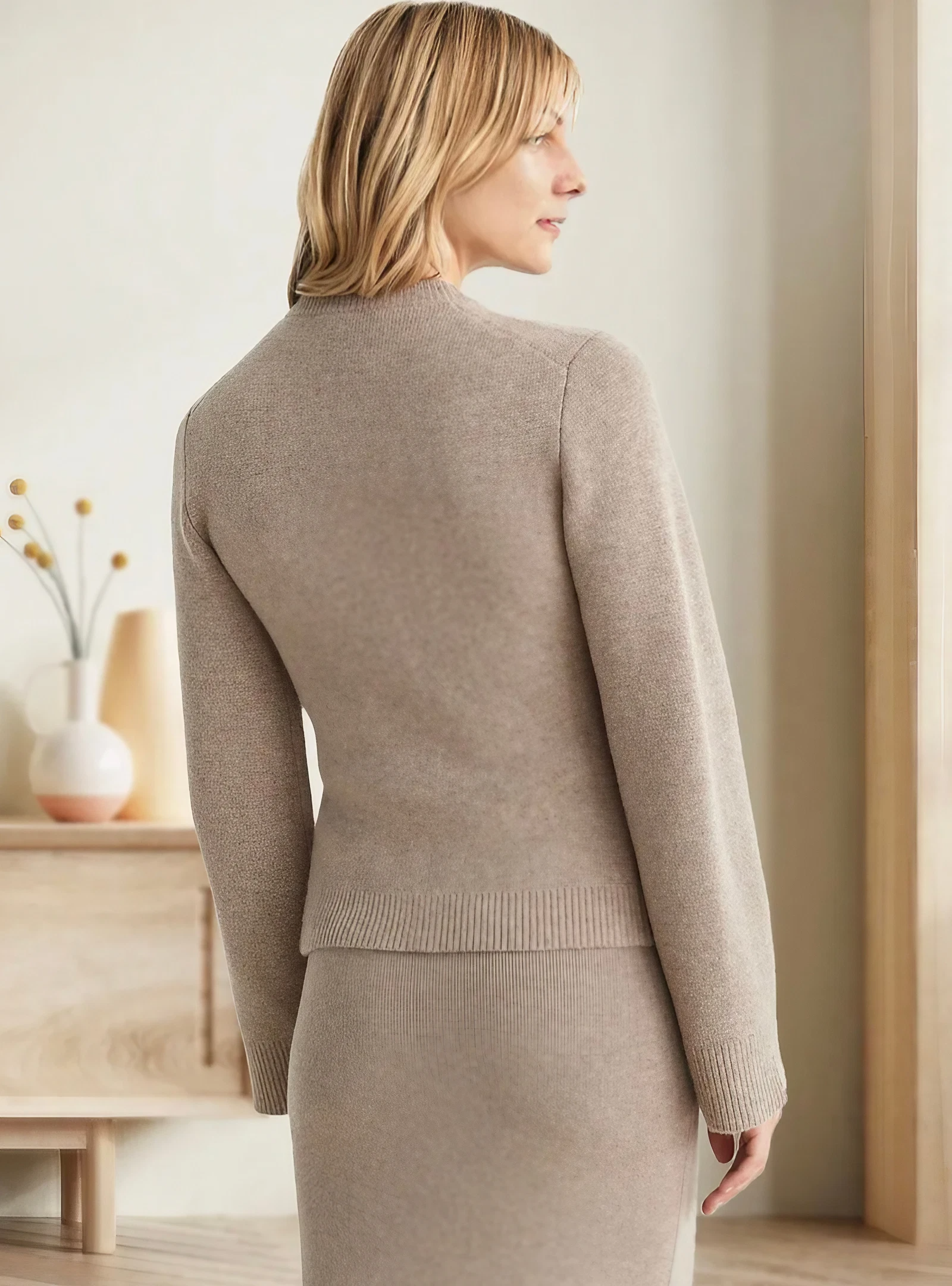 Lässige weiche Strickjacke für Frauen