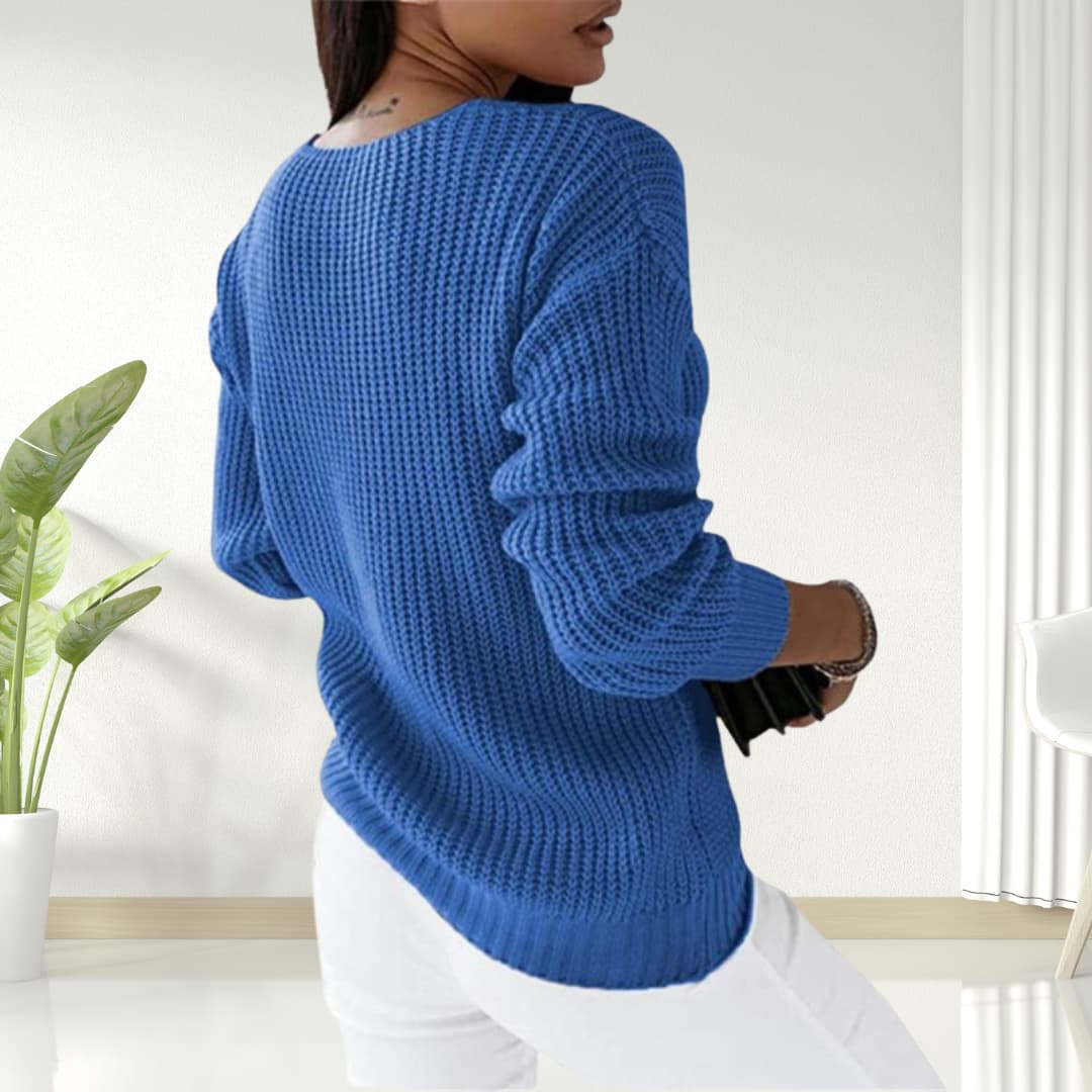 Trendiger Strickpullover für Frauen