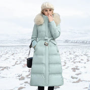 Luxuriöse Lange Winterjacke für Damen