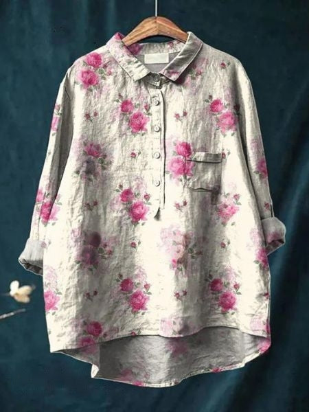 Bluse mit Blumenmuster für Frauen