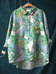 Bluse mit Blumenmuster für Frauen