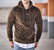 Kuscheliger Sherpa-Hoodie Pullover für Männer