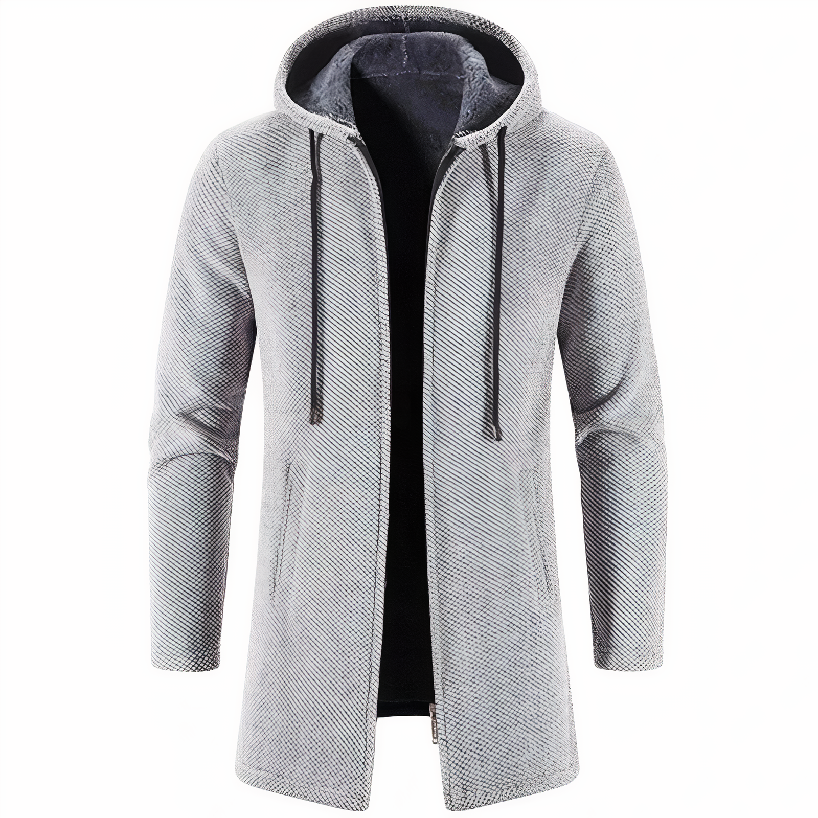 Stylischer Langer Hoodie Cardigan für Männer