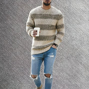 Lässiger Strickpullover für Männer