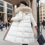 Luxuriöse Lange Winterjacke für Damen