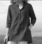 Timeless V-Ausschnitt Bluse für Damen