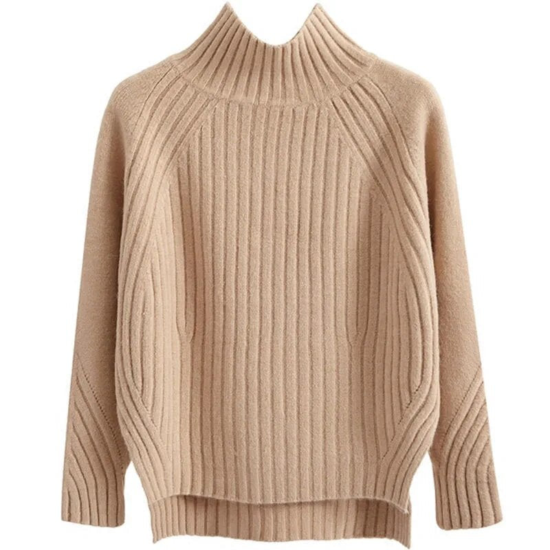 Classic Turtleneck Strickpullover für Damen