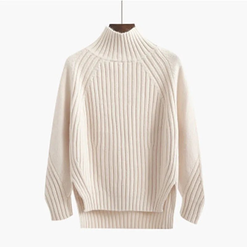 Classic Turtleneck Strickpullover für Damen