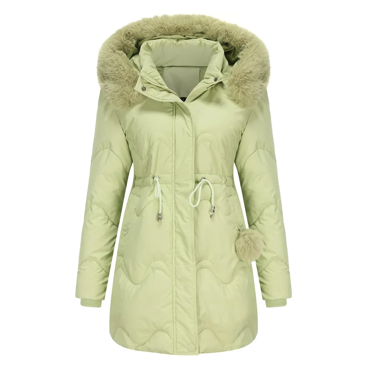 Gemütliche gesteppte Parka-Jacke für Damen