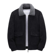 Stylische Cord-Jacke mit Sherpa-Futter für Herren