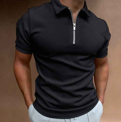 Trendiges Zip-Poloshirt für Männer