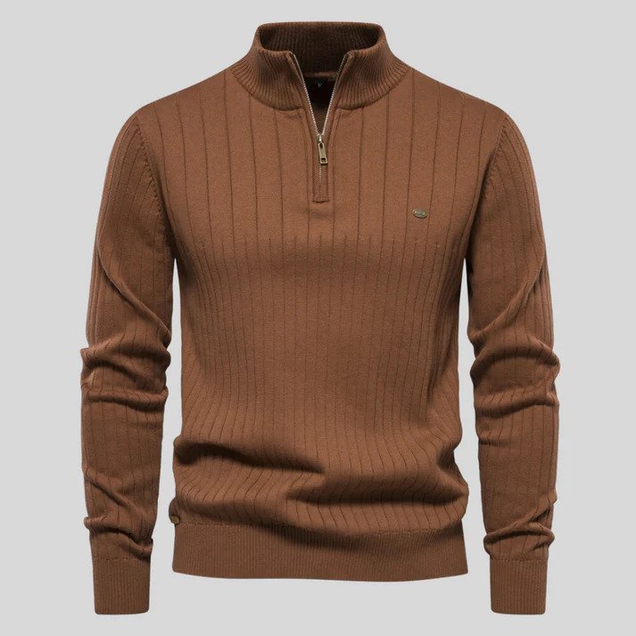 Bequemer Half Zip Pullover für Männer