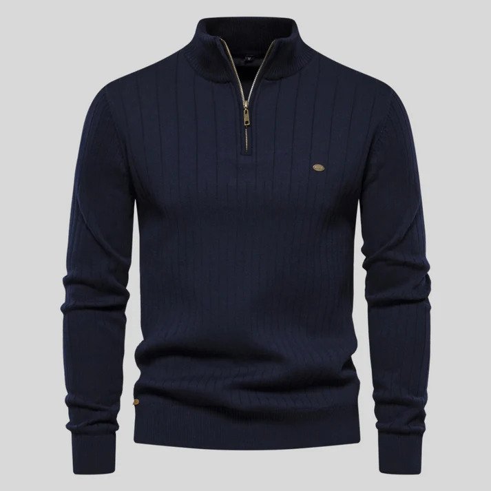 Bequemer Half Zip Pullover für Männer