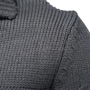 Bequemer Knopf-Strickjacke aus Strick für Männer