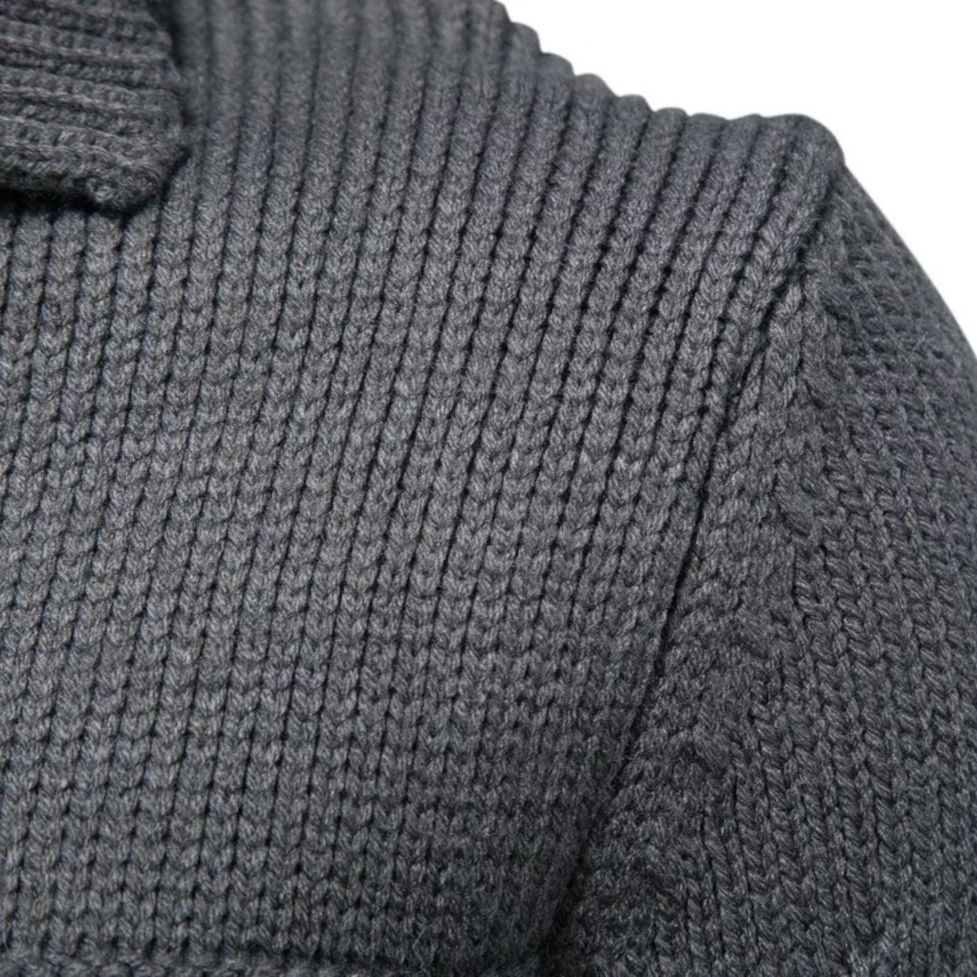 Bequemer Knopf-Strickjacke aus Strick für Männer